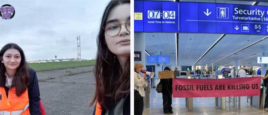 İklim aktivistleri birçok Avrupa havaalanına saldırıp felç etti