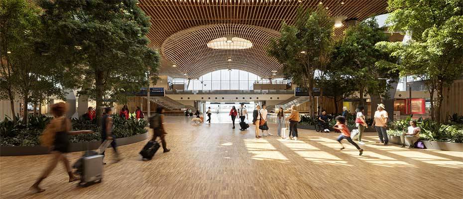 Hauptterminal des internationalen Flughafens Portland nun für Reisende geöffnet