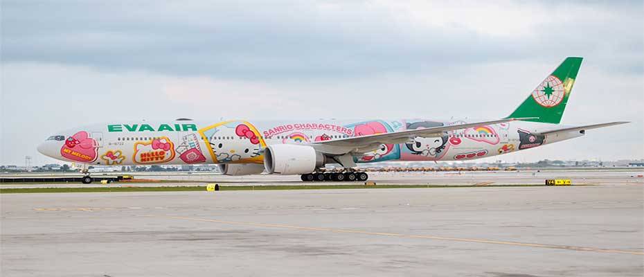 Eva Air Unveils Hello Kitty Besties Jet