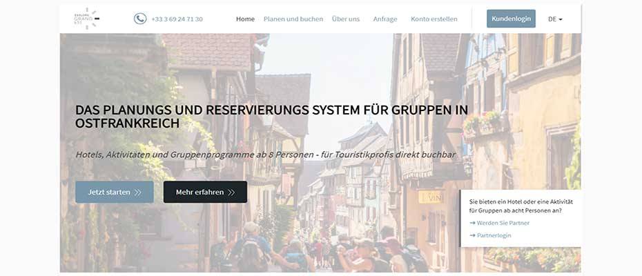 Jetzt live: Gruppenreise-Plattform für Ostfrankreich 