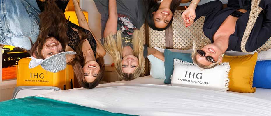 IHG Hotels and  Resorts ‘Flipped’ upside down hotel room delighted festival goers 