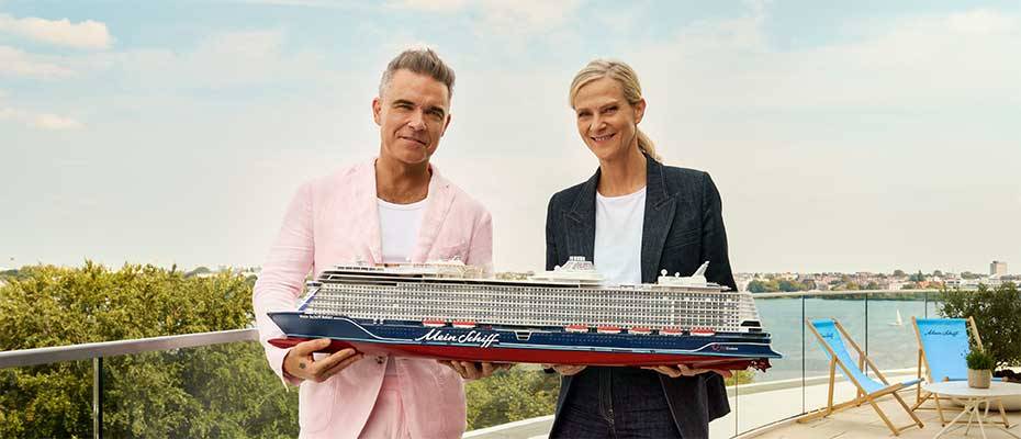 Robbie Williams wird Wohlfühl-Botschafter der Mein Schiff Relax