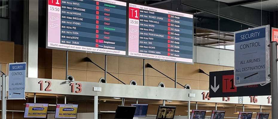 Heute 50000 Paxe beim Streik am Flughafen Brüssel betroffen