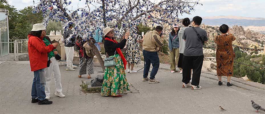 Çinlilerin milli bayram tatilinde Kapadokya'yı tercih etmesi işletmeleri sevindirdi