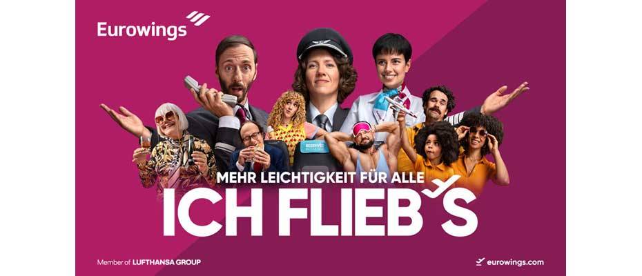 Ich flieb’s: Eurowings startet humorvoll-ironische Markenkampagne