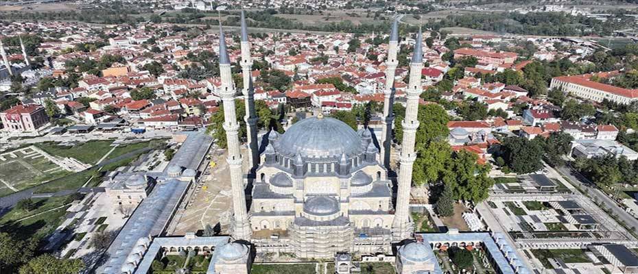 Selimiye Camisi'nin dış cephe restorasyonu, minare ve kurşun işleri tamamlandı