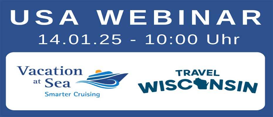 USA-Webinar von Vacation at Sea & Travel Wisconsin 