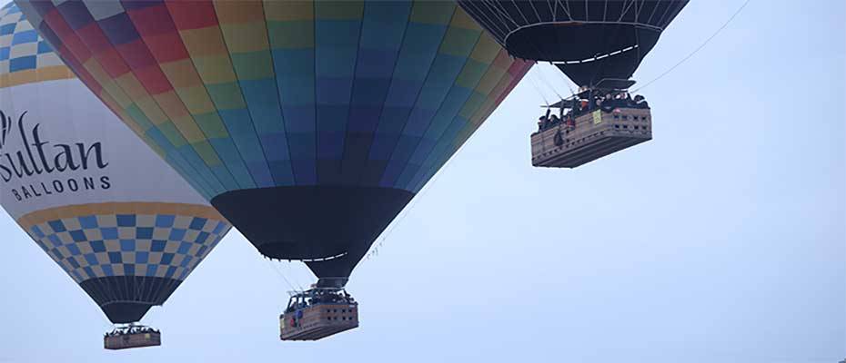 Kapadokya'ya gelen 6 turistten 1'i bölgeyi balonla kuş bakışı keşfetti