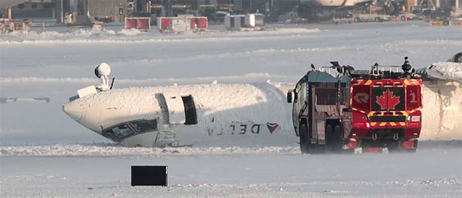 Kanada'da yolcu uçağı iniş sırasında kaza yaptı