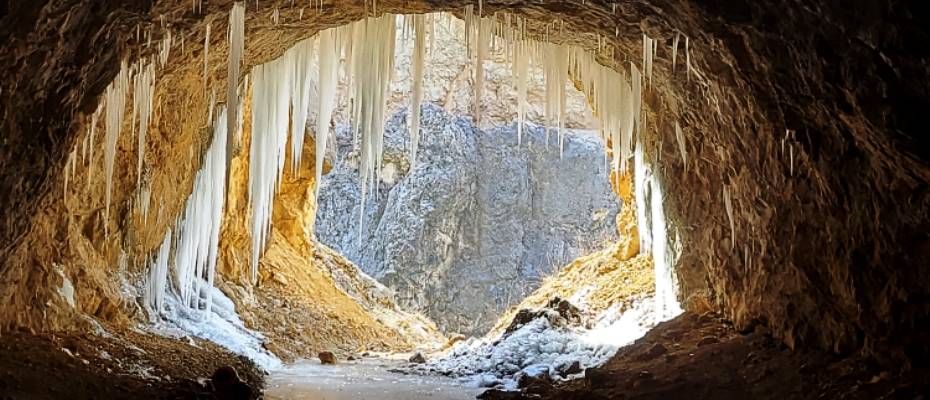 Легендарная каменная дорога Кемалийе замерзла