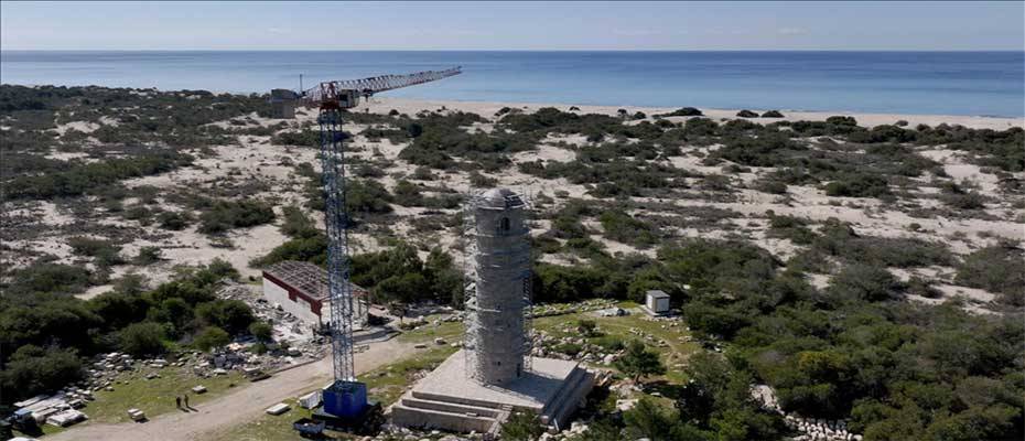 Patara Deniz Feneri'nin ışığı yüzyıllar sonra yeniden yanacak