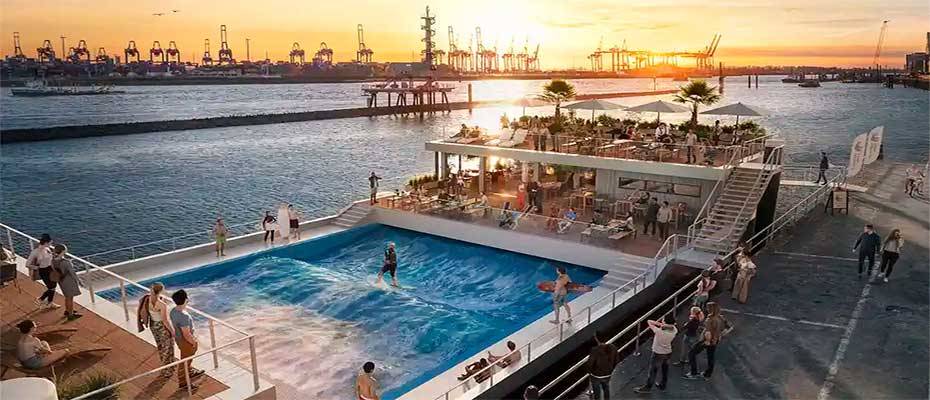 MEYER Floating Solutions erhält Auftrag zum Bau der schwimmenden Surfplattform ‚Floating Wave‘