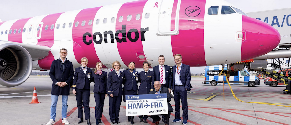 Mit Condor nach Frankfurt
