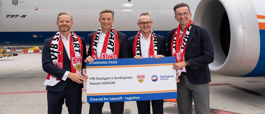 SunExpress ist neuer exklusiver Airline-Partner des VfB Stuttgart