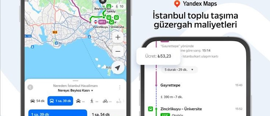 Yandex Maps ve Navigasyon'a yeni özellikler eklendi - Lesen Sie die Nachrichten?>