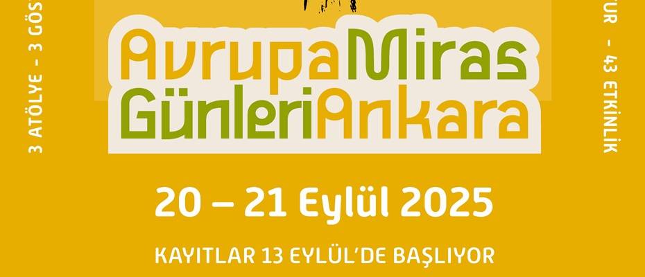 Avrupa Miras Günleri Ankara’da dördüncü kez düzenleniyor - Haberi Oku