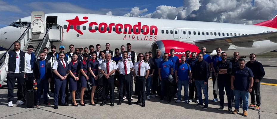Anadolu Efes, 50nci  yılında ilk deplasman yolculuğunu Corendon Airlines ile yaptı - Haberi Oku