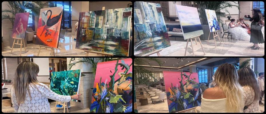 On sanatçı Anda Barut Collection’daki etkinlikte bir haftada 10 eser üretti - Read the News?>