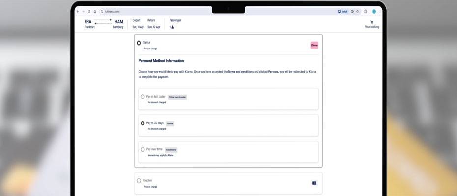 Lufthansa Group expands payment options with Klarna and Adyen - Lesen Sie die Nachrichten?>