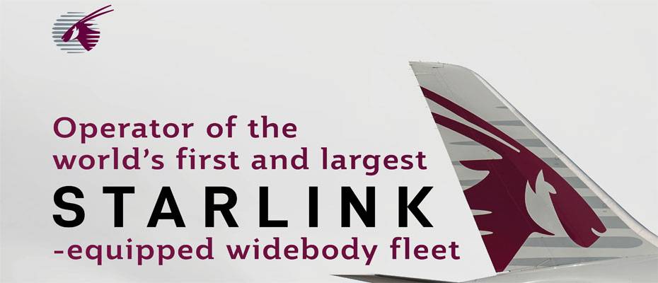 Qatar Airways completes Starlink rollout on Airbus A350  - Lesen Sie die Nachrichten?>