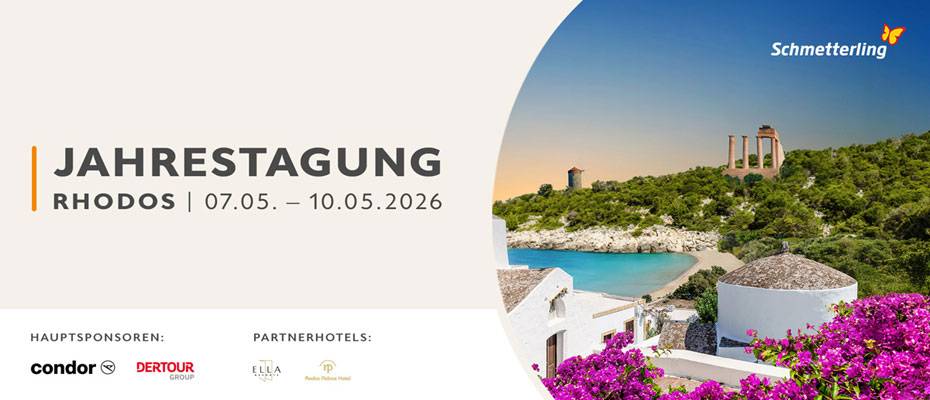 Schmetterling Jahrestagung 2026 setzt Fokus auf Pauschalreise und Kreuzfahrt - Lesen Sie die Nachrichten