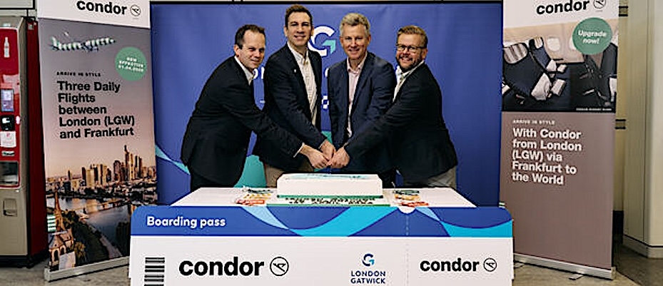Condor feiert neue Verbindung Frankfurt–London Gatwick - Haberi Oku?>