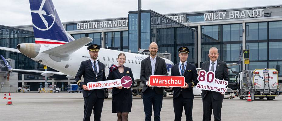 LOT Polish Airlines feiert 80 Jahre Berlin-Warschau-Verbindung - Lesen Sie die Nachrichten