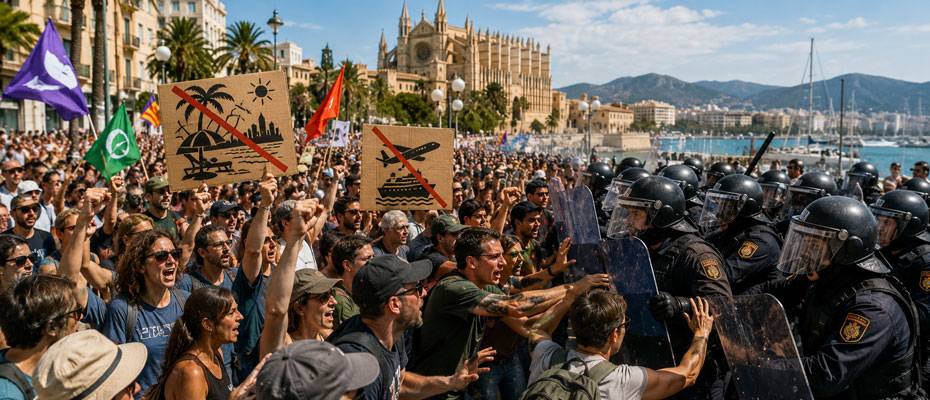 Rund 25 000 Menschen protestieren auf Mallorca gegen Massentourismus - Lesen Sie die Nachrichten