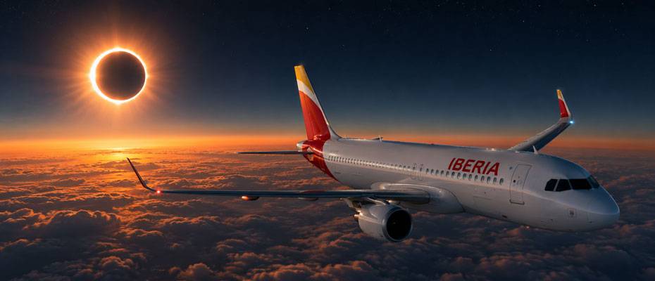Iberia plant Sonderflug zur Beobachtung der Sonnenfinsternis - Lesen Sie die Nachrichten