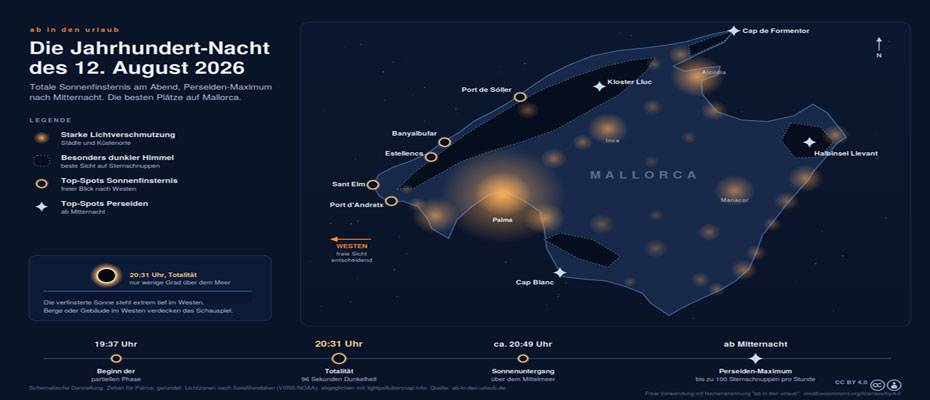 Sonnenfinsternis und Perseiden sorgen für besondere Nacht auf Mallorca - Lesen Sie die Nachrichten