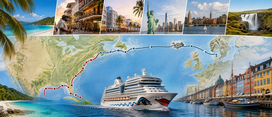 AIDAluna fährt 2028 von der Karibik über New York nach Kiel - Lesen Sie die Nachrichten