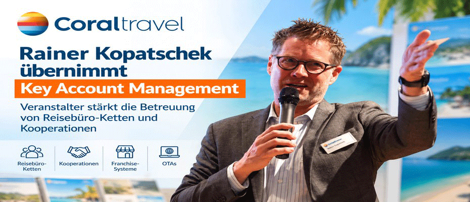 Coral Travel: Rainer Kopatschek übernimmt Key Account Management - Lesen Sie die Nachrichten