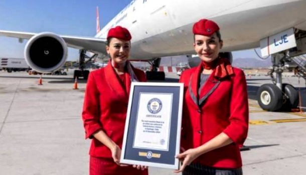 Turkish Airlines официально вошла в Книгу рекордов Гиннесса