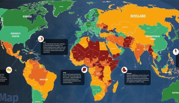 Risk Map 2026: Seyahat risklerinin arttığı ve güvenli bölgelerin değiştiği dünya haritası açıklandı - Haberi Oku