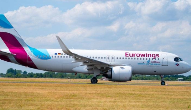 Eurowings yılın ilk yarısında 10 milyondan fazla yolcu taşıdı