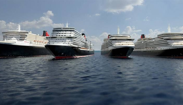 Drei Cunard Queens erleben totale Sonnenfinsternis auf See