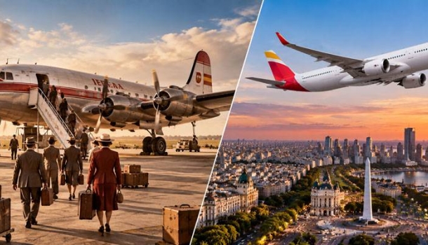 Iberia celebra 80 años de vuelos entre Madrid y Buenos Aires